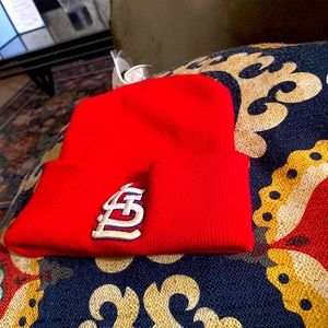 Stl red cardinal beanie